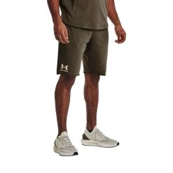 UNDER ARMOUR SHORT RIVAL TERRY Verde -Tendenza Italia under armour 1361631 short rival terry abbigliamento training e palestra uomo 044900101 361 3