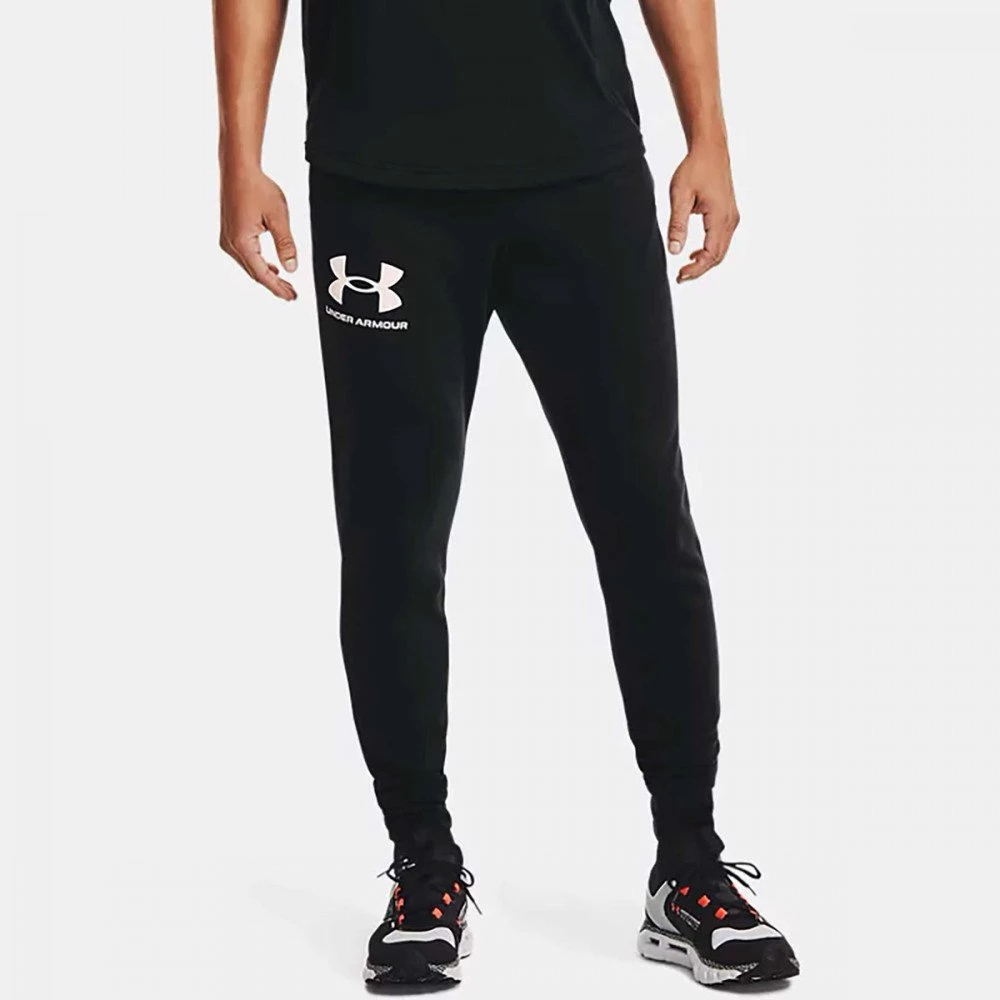 UNDER ARMOUR PANTALONI JOGGER RIVAL TERRY Nero 5 UNDER ARMOUR PANTALONI JOGGER RIVAL TERRY Nero - immagine 3
