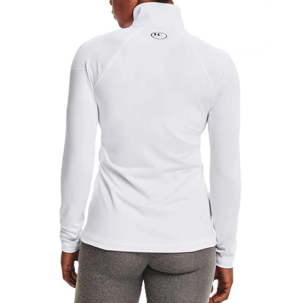 UNDER ARMOUR MAGLIA MANICA LUNGA 1/2 ZIP AUTHENTICS COLDGEAR®DONNA Bianco 6 UNDER ARMOUR MAGLIA MANICA LUNGA 1/2 ZIP AUTHENTICS COLDGEAR®DONNA Bianco - immagine 4