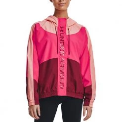 UNDER ARMOUR GIACCA WOVEN RUSH DONNA -Tendenza Italia under armour 1369845 giacca woven rush donna abbigliamento training e palestra donna 044941601 981 3