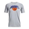 UNDER ARMOUR T-SHIRT BBALL BRANDED WORDMARK Grigio -Tendenza Italia under armour 1370233 t shirt bball branded wordmark abbigliamento basket uomo 044616701 011 1