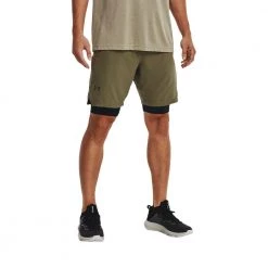 UNDER ARMOUR SHORT VANISH WOVEN Verde -Tendenza Italia under armour 1370382 short vanish woven abbigliamento training e palestra uomo 044903401 361 3