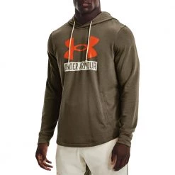 UNDER ARMOUR FELPA CON CAPPUCCIO LOGO RIVAL TERRY Verde 9 UNDER ARMOUR FELPA CON CAPPUCCIO LOGO RIVAL TERRY Verde -Tendenza Italia under armour 1370390 felpa cappuccio logo rival terry abbigliamento training e palestra uomo 044904001 361 3