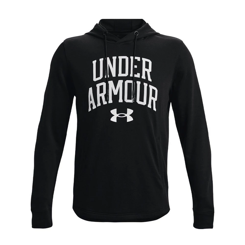 UNDER ARMOUR FELPA GIROCOLLO LOGO RIVAL TERRY Nero 3 UNDER ARMOUR FELPA GIROCOLLO LOGO RIVAL TERRY Nero