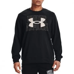 UNDER ARMOUR FELPA GIROCOLLO LOGO RIVAL TERRY Nero 9 UNDER ARMOUR FELPA GIROCOLLO LOGO RIVAL TERRY Nero -Tendenza Italia under armour 1370391 felpa girocollo logo rival terry abbigliamento training e palestra uomo 044904101 001 3