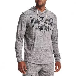 UNDER ARMOUR FELPA CON CAPPUCCIO PROJECT ROCK Bianco -Tendenza Italia under armour 1370458 felpa con cappuccio project rock abbigliamento training e palestra uomo 044905701 112 3