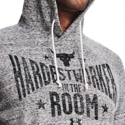 UNDER ARMOUR FELPA CON CAPPUCCIO PROJECT ROCK Bianco -Tendenza Italia under armour 1370458 felpa con cappuccio project rock abbigliamento training e palestra uomo 044905701 112 5