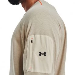 UNDER ARMOUR FELPA LEGGERA TERRAIN CREW Beige -Tendenza Italia under armour 1370509 felpa leggera terrain crew abbigliamento training e palestra uomo 044907201 279 5