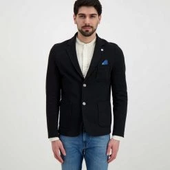 V2 GIACCA SARTORIALE Nero -Tendenza Italia v2 gus giacca sartorile casual uomo 045118701 ne 3