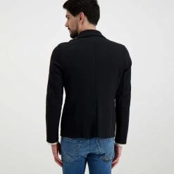 V2 GIACCA SARTORIALE Nero -Tendenza Italia v2 gus giacca sartorile casual uomo 045118701 ne 4