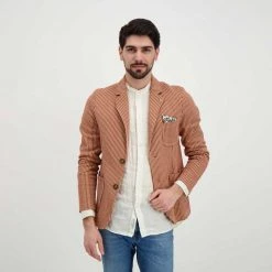 V2 GIACCA SARTORIALE Beige, Marrone -Tendenza Italia v2 gusprig giacca sartoriale casual uomo 045119201 sabco 5