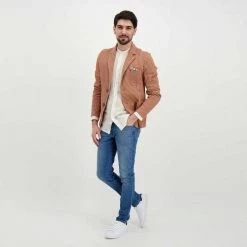 V2 GIACCA SARTORIALE Beige, Marrone -Tendenza Italia v2 gusprig giacca sartoriale casual uomo 045119201 sabco 6