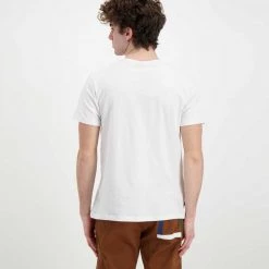 V2 T-SHIRT PORTOFINO Bianco -Tendenza Italia v2 tuprt t shirt portofino casual uomo 045121401 bia 3