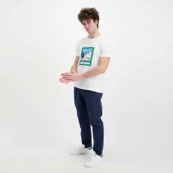 V2 T-SHIRT SANTORINI Bianco -Tendenza Italia v2 tusnt t shirt santorini casual uomo 045121601 bia 5