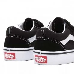 VANS OLD SKOOL VELCRO BAMBINO Nero -Tendenza Italia vans vn000vhe6bt old skool velcro bambino tutte sneaker bambino 037978201 6bt 4
