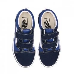 VANS OLD SKOOL VELCRO BAMBINO Blu -Tendenza Italia vans vn000vhenwd old skool velcro bambino tutte sneaker bambino 043221101 nwd 4