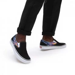 VANS SLIP-ON ELECTRIC FLAME Nero -Tendenza Italia vans vn000xg8b03 slip on electric flame tutte sneaker uomo 044512001 b03 5