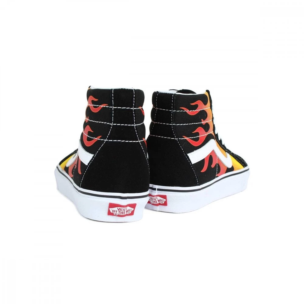 VANS SK8-HI FLAME Nero 5 VANS SK8-HI FLAME Nero - immagine 3