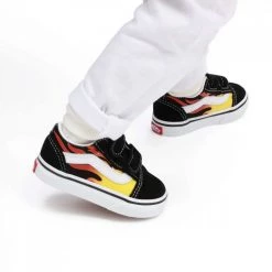 VANS OLD SKOOL FLAME VELCRO BABY -Tendenza Italia vans vn0a344kphn old skool flame velcro baby tutte sneaker baby 044482801 phn 5