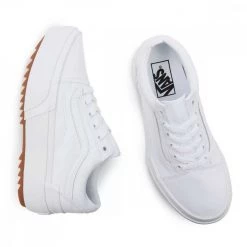 VANS OLD SKOOL STACKED DONNA Bianco -Tendenza Italia vans vn0a4u15l5r old skool stacked donna tutte sneaker donna 044607001 l5r 4