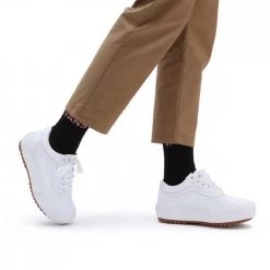 VANS OLD SKOOL STACKED DONNA Bianco -Tendenza Italia vans vn0a4u15l5r old skool stacked donna tutte sneaker donna 044607001 l5r 5