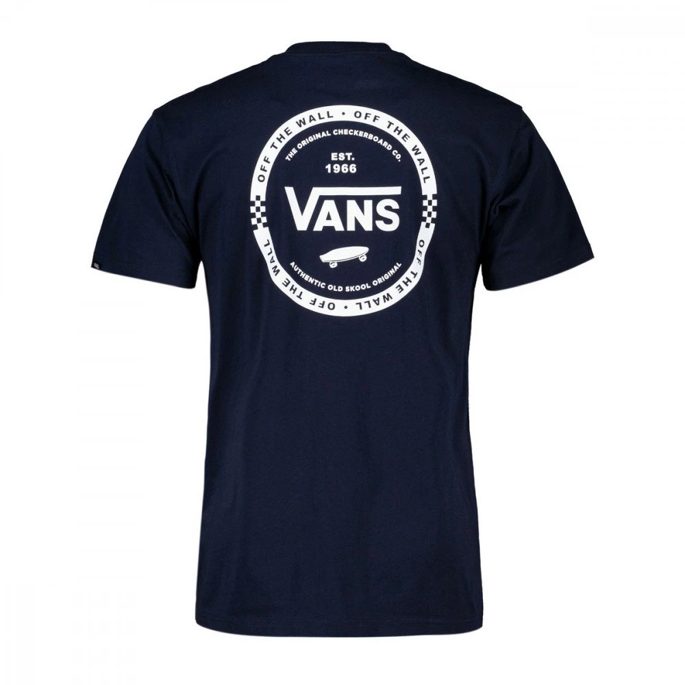 VANS T-SHIRT LOGO CHECK Blu 4 VANS T-SHIRT LOGO CHECK Blu - immagine 2