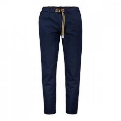 WHITE SAND PANTALONI CHINO IN TELA MANO VELA Blu