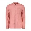 WOOLRICH CAMICIA IN LINO COLLO COREANA Rosa