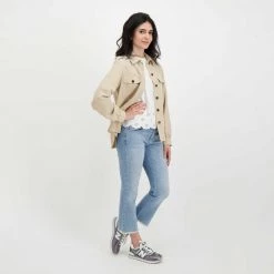 WOOLRICH GIACCA OVERSHIRT VISCOSA LINO DONNA Beige 13 WOOLRICH GIACCA OVERSHIRT VISCOSA LINO DONNA Beige -Tendenza Italia woolrich cfwwos0057frut3043 giacca overshirt viscosa lino donna giacconi donna 044675101 8925 6