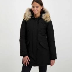 WOOLRICH ARCTIC PARKA RACCOON DONNA -Tendenza Italia woolrich cfwwou0538frut0001 arctic parka raccoon donna giacconi donna 043913201 blk 3