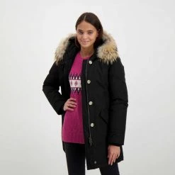 WOOLRICH ARCTIC PARKA RACCOON DONNA -Tendenza Italia woolrich cfwwou0538frut0001 arctic parka raccoon donna giacconi donna 043913201 blk 5