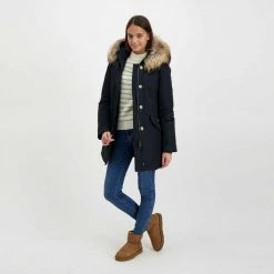 WOOLRICH ARCTIC PARKA RACCOON DONNA -Tendenza Italia woolrich cfwwou0538frut0001 arctic parka raccoon donna giacconi donna 043913301 dkn 6